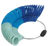 FINGER Ring Sizer Gauge MEASURE Sizes US 1-15 1/2 Plastic Tool JEWELRY