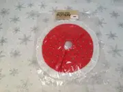 MINIATURE CHRISTMAS TREE SKIRT MISTLETOE LACE EDGE GARDEN RIDGE 7 1/4" NIP #6
