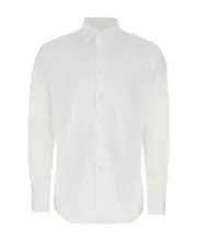 Prada Buttoned Long-Sleeved Shirt SHIRTS CM43,SHIRTS CM40,SHIRTS CM41,SHIRTS CM39,SHIRTS CM38,SHIRTS CM44 white
