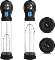 Water Penis Pump - Automatic Electric Vacuum Penis Enlarger Bath & Shower Pump Penis Enlargement Vacuum Pump Rechargeable Enlarger Cock Extender Male Sex Toy, LED Cock Enlarger Erection Hydro Pump Adult Men Masturbator Sex Toys