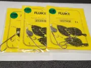 3 NJ Hand Tied Ryder Hook w/3 way Swivel + Spinner Fluke/Summer Flounder Rigs