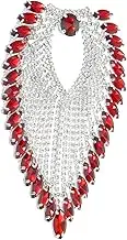HOODANCOS Rhinestone Applique Patches for Clothing Heart Shaped Crystal Brooches Design Elegant DIY Sewing Decor for Outfits and Accessories