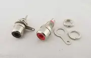 50x RCA Phono Female Chassis Screws Panel Mount Socket Metal Connector Black Red