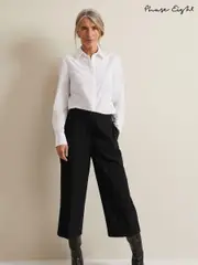 Phase Eight Black Clean Crepe Aubrielle Culottes (N71555) | $159