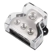 3 Way Power Distribution Block 0 Gauge in 4 Gauge Out Power Ground Distributor