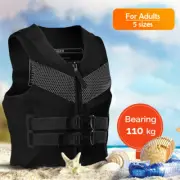 Adult Life Jacket Premium Neoprene Safety Vest Water Ski Wakeboard Float PFD Aid