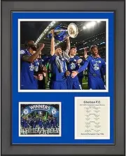 HOFSM.COM Hall of Fame Sports Memorabilia Framed Chelsea F.C. 2021 UEFA Champions League Winner 11"x14" Futbol Soccer Three Photo Collage