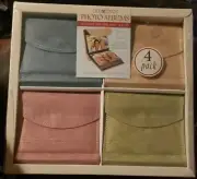 Old Town Faux Suede Photo Albums Set Of 4 Magnetic Closure/Acid Free/Hand Stitch