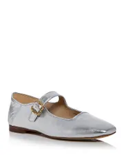 Sam Edelman Women's Michaela Square Toe Buckled Mary Jane Flats