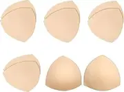 [YQkangzhu] Bra Pads Inserts,5 Pairs Women's Triangle Bra Pads Inserts Removable Push Up Sports Bra Cups Replacements,Women's Push Up Bra Inserts,Removable Bra Pads Inserts