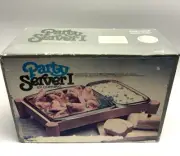 Vintage SEALED Corning Party Server I Buffet Party Stand Host Amber Baking Dish
