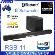 Klipsch RSB-11 Premiere Soundbar Speakers 8” Wireless Sub - 4K HD - (BRAND NEW)