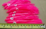 20 Pack Pink Squid Octopus Skirts 14cm Fishing Lure Trolling Skirt pink skirt
