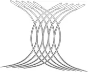 COSMEVIVI 100pcs Hand Sewing Needles Hair Needle Hair Extension Needle Kit Beading Knotting Tool Top Sewing Supplies for Home Decor and Upholstery