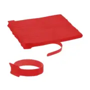 100-Pack Reusable Cable Ties, 7.9" Hook and Loop Cable Ties for Home [Red]