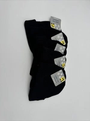 Ladies Cuffed Black Beanie 5pk