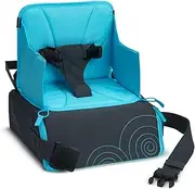 [Munchkin] Portable Travel Child Booster Seat, Blue/Grey