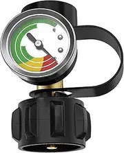 Propane Tank Gauge - Propane Levels Indicator | Portable Metal LP Grill Gauge Pro-pane Tank | Leak Detector Pressure Meter Regulator Service Valves for All Cylinders