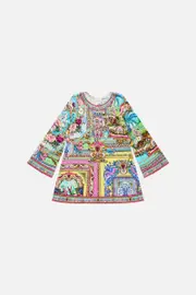 KIDS FLARE LONG SLEEVE TEE MINI DRESS 12-14 SPIRIT OF SANTA MARIA