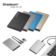 Simplecom 2.5'' Inch USB-C Type-C 3.1 Hard Drive Enclosure Case for SSD HDD