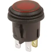 SP0751 Ip56 Red Neon Push Button Dpst 6A 250Vac IP56 RED NEON PUSH BUTTON