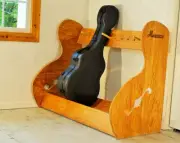 Wooden Montanza Guitar Case Rack