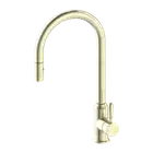Pull Out Kitchen Sink Mixer Gooseneck Vegie Spray Aged Brass York NR69210802AB N