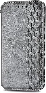 [YBROY] Case for Samsung Galaxy M34 5G, Magnetic Flip Leather Premium Wallet Phone Case, with Card Slot and Folding Stand, Case Cover for Samsung Galaxy M34 5G.(Grey)
