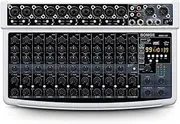 BOMGE Professional Audio Mixer, 12 Channel, Bluetooth, USB, 48V Power, XLR/RCA Inputs, DSP Effects