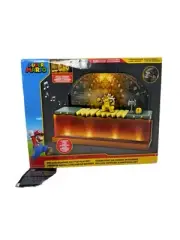 Super Mario Deluxe Bowser Battle Playset with Lights & Sounds NO FIGURES IN