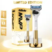 Gillette Limited Edition MVP Set 1 Razor Handle + 5 Blades + Razor Stand