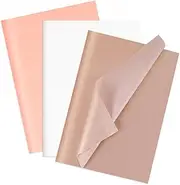 Larcenciel Tissue Paper Gift Wrap, 60 Pcs Girly Pearlescent Pink Tissue Paper for Gift Bags Bulk, Delicate Glitter Tissue Wrapping Paper for Birthdays, Weddings, Anniversaries, Crafts, 19.7x13.8in