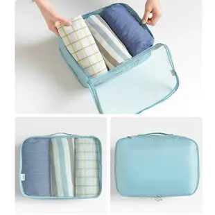 8 Pcs Set Packing Cube Bag Travel Kit Organizer Clothes Mesh