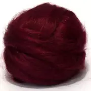 Ramie Sliver (Dyed Soft Fruit) DHG 100g Stinging Nettle Fibre Red Spinning