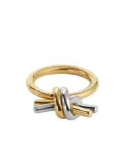 Knot Ring 11,13,15 Silver/yellow gold