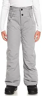 [Roxy] Girls Diversion Snow Pants with DryFlight Technology (10/Medium, Heather Grey (SJEH))