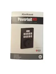 Kwikset Powerbolt 250 Matte Black Single Cylinder Smart Lock Deadbolt with 10-Bu
