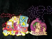 2003 Krewe of Bacchus Float Theme Beads Fantasy World Mardi Gras