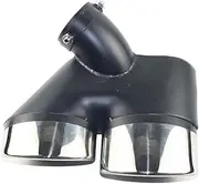 Car Accessories Stainless Steel Exhaust Tip Tail Throat, Bilateral Four-out Muffler, Compatible For Mercedes-Benz W211 E260 E240(Left)