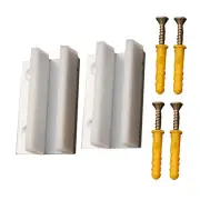 2* Door Clip Positioner Accessory Glass Sliding Door Swing Stop Limiter Aluminum
