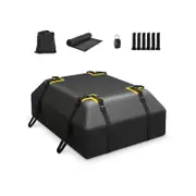 Costway 425L Car Roof Bag Waterproof Rooftop Cargo Carrier w/Non-slip Mat Storage Bag Coded Lock