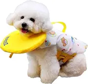 WINIZ Dog Life Jacket - Pet Safety Vest with Removable Front Float & Rescue Handle - Adjustable High Buoyancy Aid Pet Supplies for Boating, Surfing, Swimming, Made in Korea (Medium, Yellow)