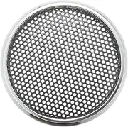 ACROPIX Universal 1" Car Speaker Grills Cover Mesh Round 1 Inch Audio Speaker Subwoofer Guard Protector Case Iron Plating Silver Tone Black - Pack of 1