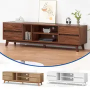 ALFORDSON Entertainment Unit 180cm TV Cabinet Stand Drawers Shelf Walnut