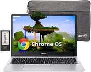 acer Chromebook 315 Laptop, 15.6" HD Anti-Glare Display, Intel Pentium N6000, 4GB LPDDR4X, 288GB Storage(128GB eMMC + 160GB Docking Station Set), UHD Graphics, Num Pad, Wi-Fi 6, Chrome OS, Silver