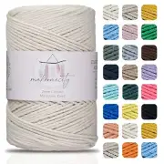 Cotton Macrame Cord 2mm x 195 Yards 590 feet 2mm Recycled Cotton Crochet Yar...