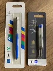 Parker Original JOTTER Ballpoint Pen(Blue Barrel),Medium Point + 2 Blue Refills