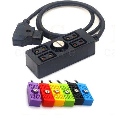 D-Tap to 4-port D-Tap Mother Camera Power Splitter , Can be Fixed 1/4 Screw