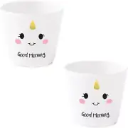 Unicorn Love - Egg Cup Set - Unicorn with Face "Happy" (2 Pieces) Unicorn