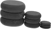 9pc Basalt Hot Stones Set Essential Oil Massage Kit Scalp Massage Stone Set for
